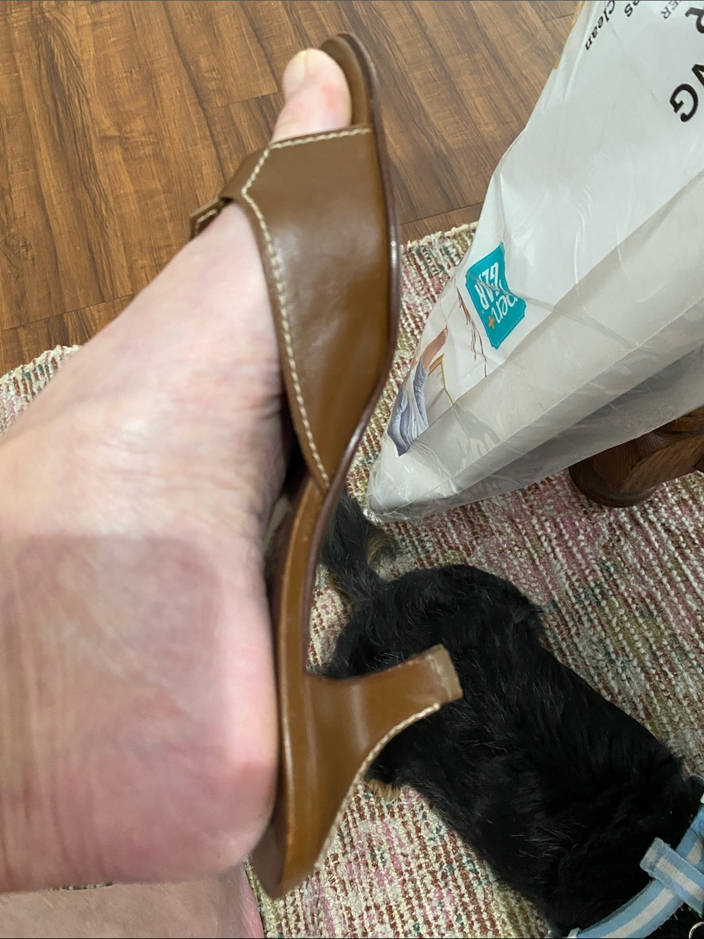 Ferragamo Chocolate Brown 2.25 inch Sandals. Size 8B, Made in Italy. Stunning - Picture 13 of 16